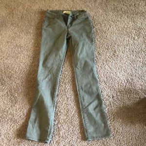 Olive green jeans